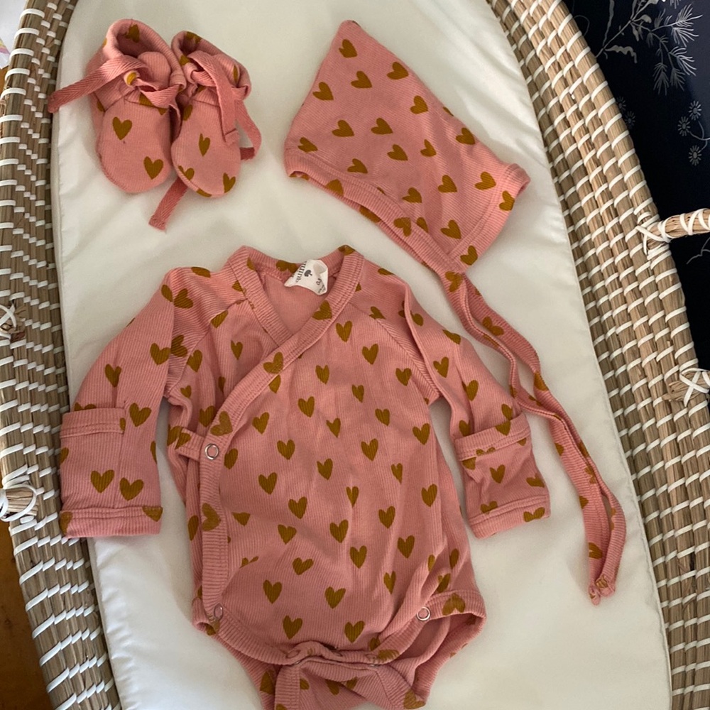 Ribbed heart set
